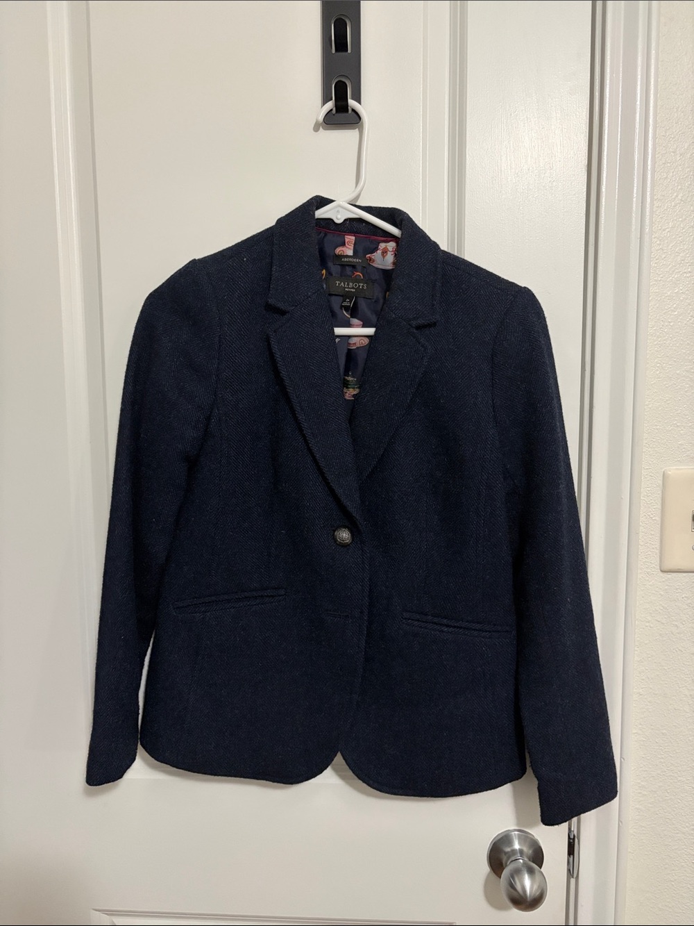 Talbots Navy Structured Women's Blazer